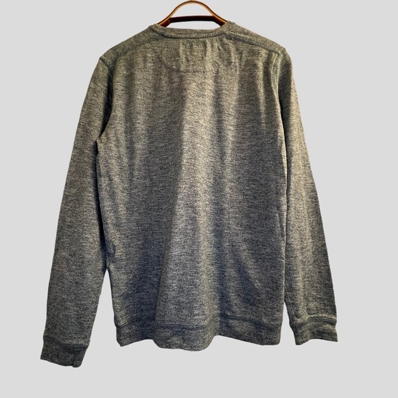 Quicksilver Men's Shirt S Blue Vintage Crewneck Long Sleeve - Picture 10 of 12